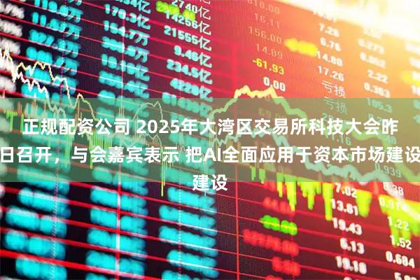 正规配资公司 2025年大湾区交易所科技大会昨日召开，与会嘉宾表示 把AI全面应用于资本市场建设